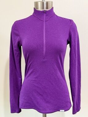 Patagonia Purple Capilene 2 Lightweight Pullover Womens XS 1/2 Zip Base Layer